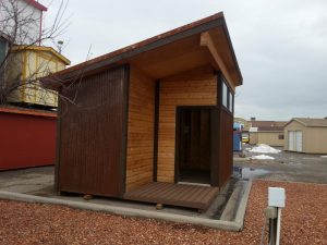 Rusty Metal with Knotty Pine